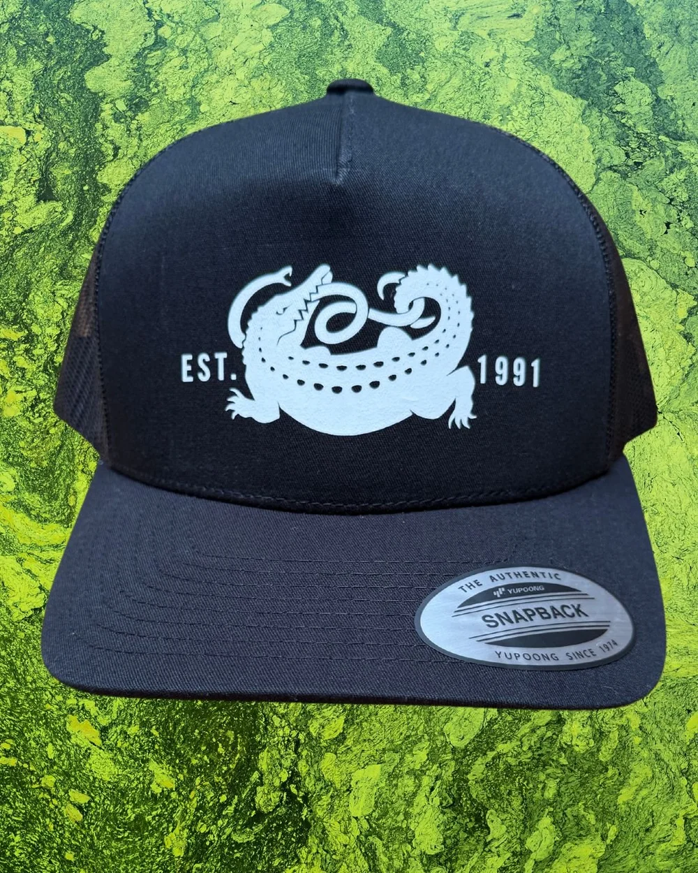 Black Trucker Hat - The Crocodile