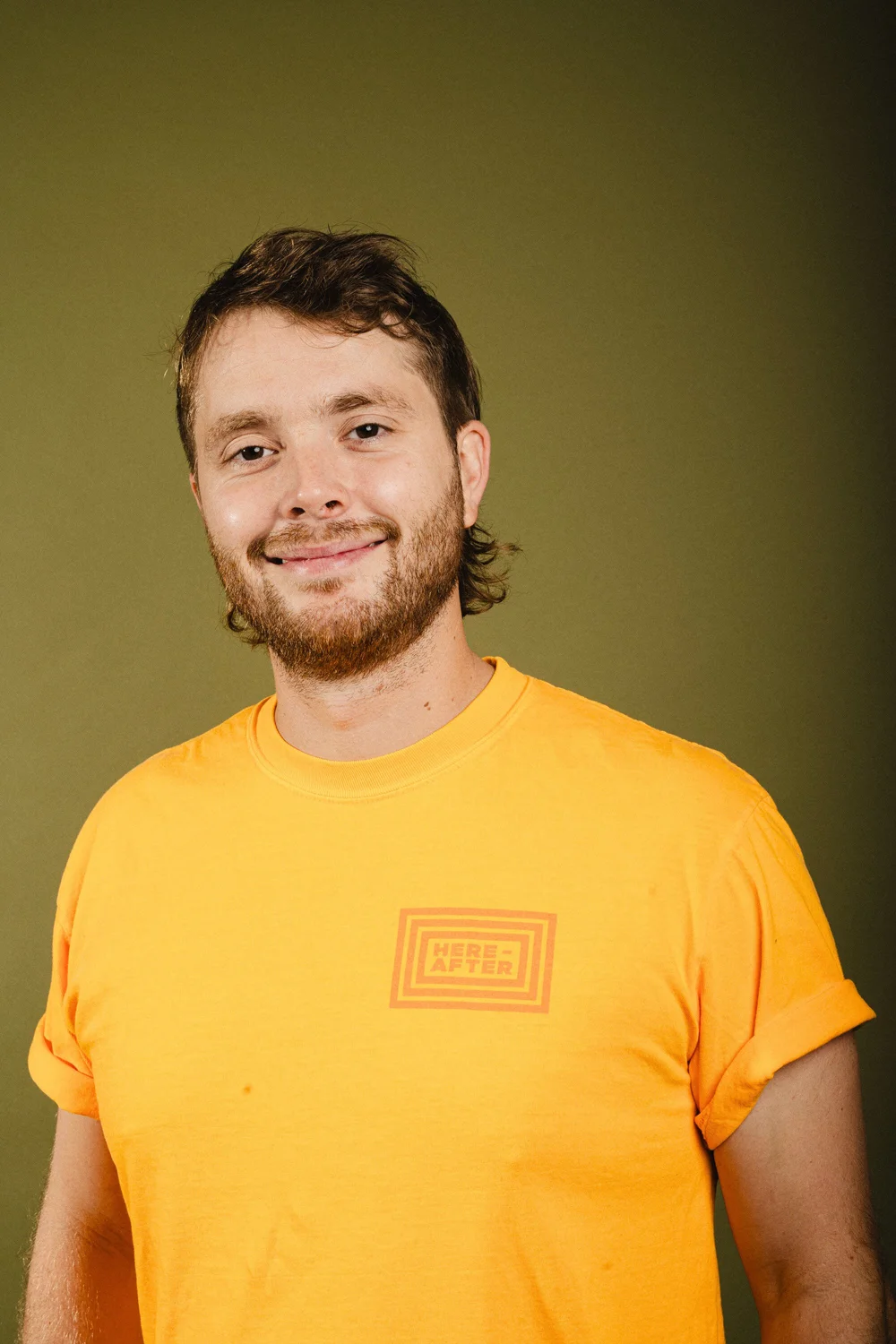 Here-After Orange Wash Tee