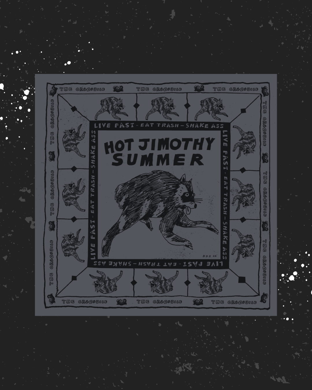 Grey Hot Jimothy Summer x Croc Bandana