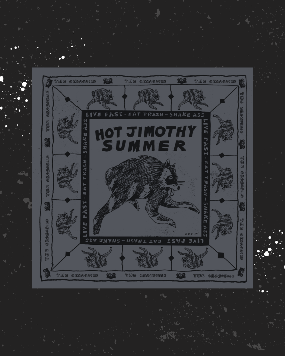 Grey Hot Jimothy Summer x Croc Bandana