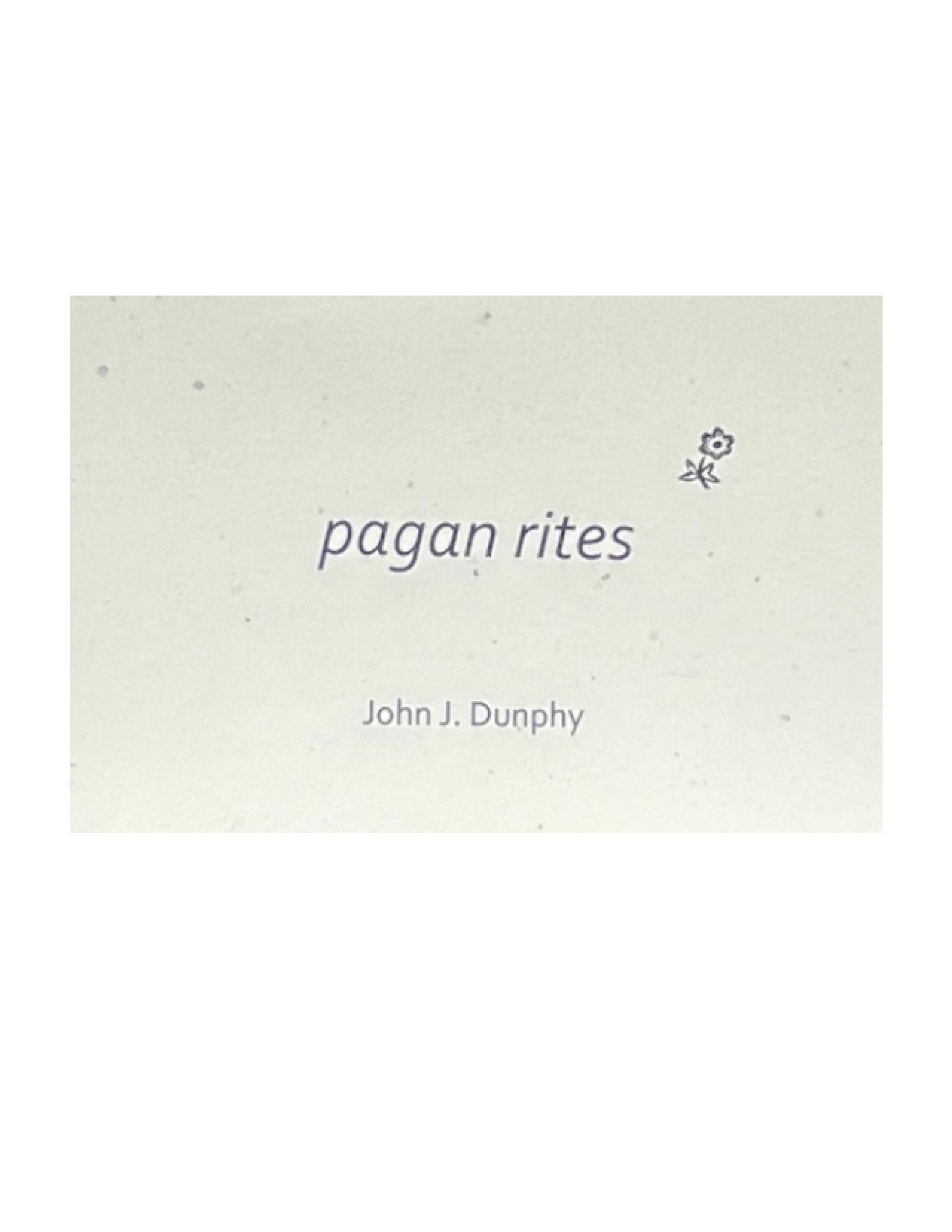 pagan rites: USA