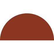 A simple illustration of a brown hamburger bun with a patty in between.