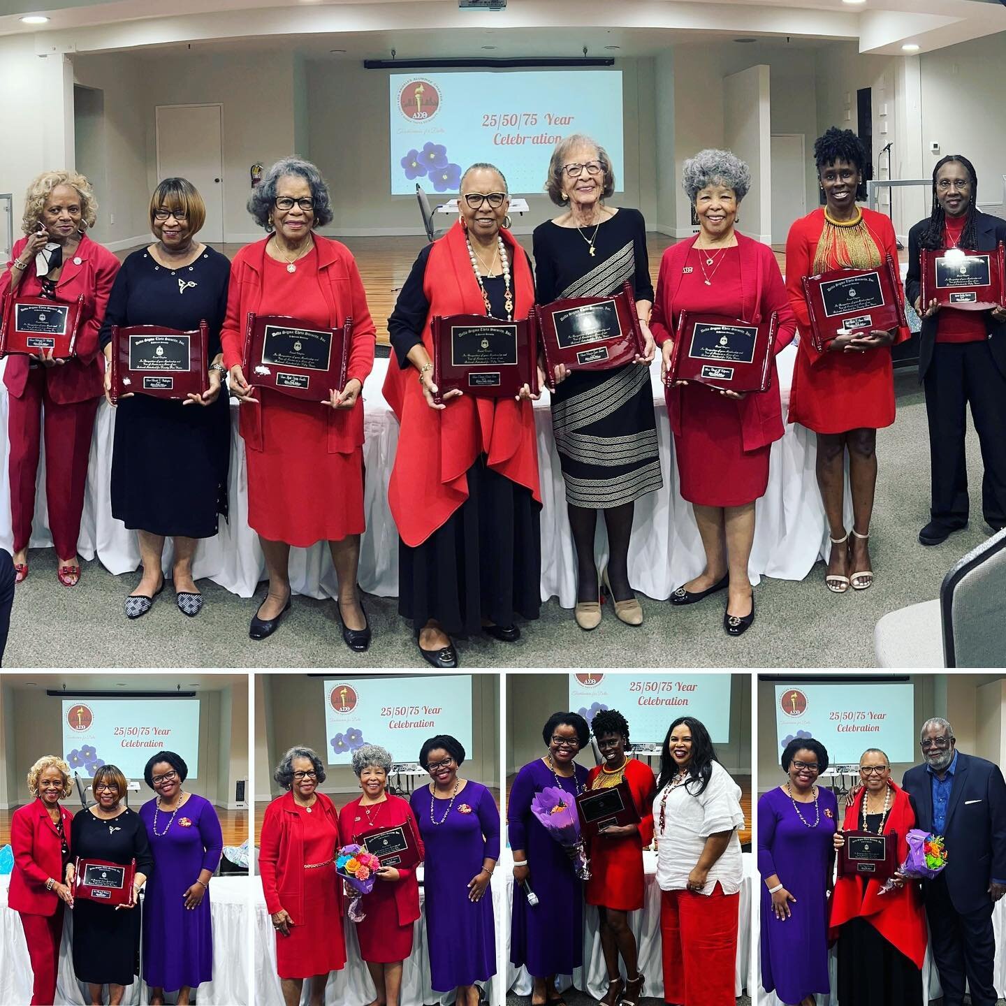 The Los Angeles Alumnae Chapter recognized our members celebrating their 25th, 50th and yes, 75th year as a member of Delta Sigma Theta Sorority, Inc! The wonderful celebration was orchestrated by 2nd VP Krishna Smith and we honored 10 torchbearing S