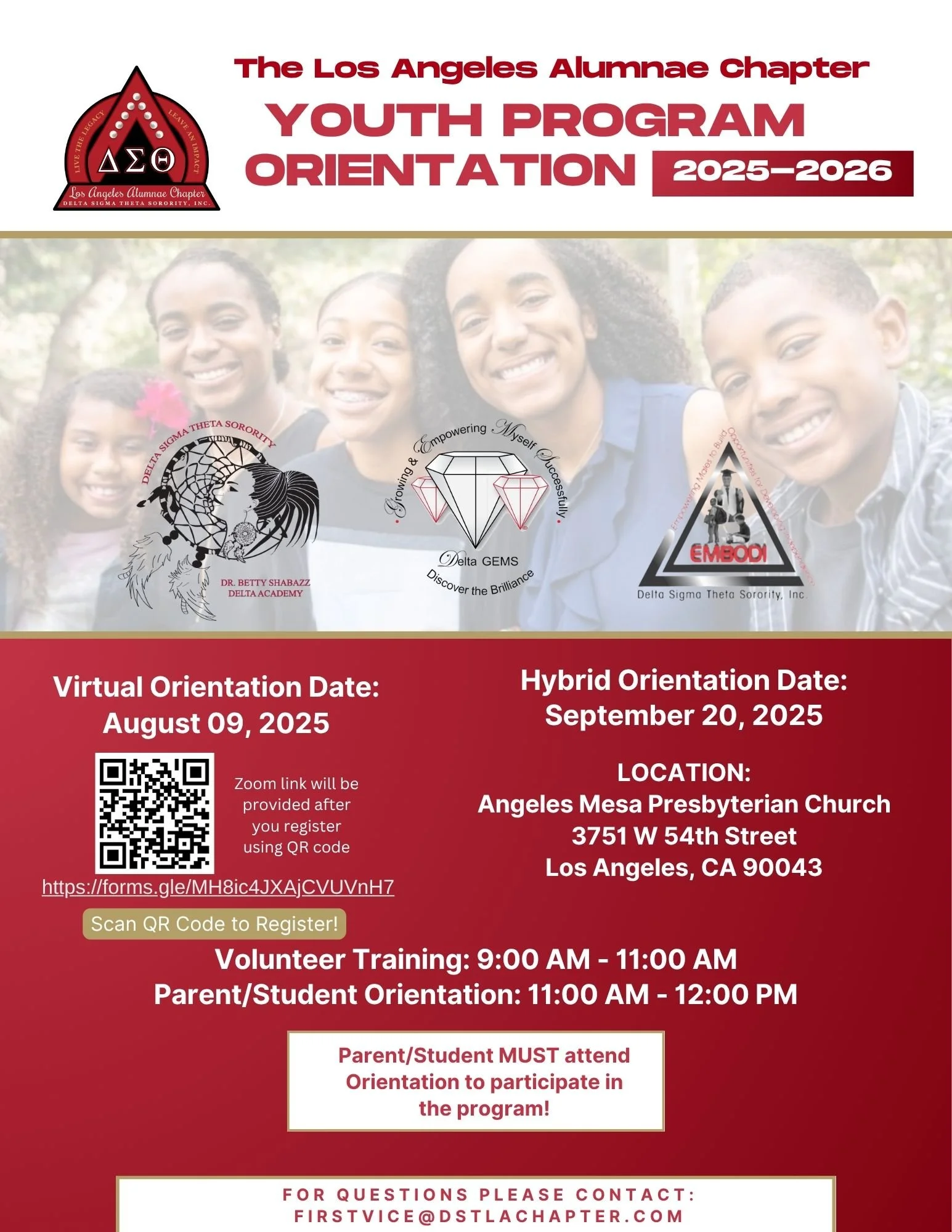 Youth Program Parent Orientation