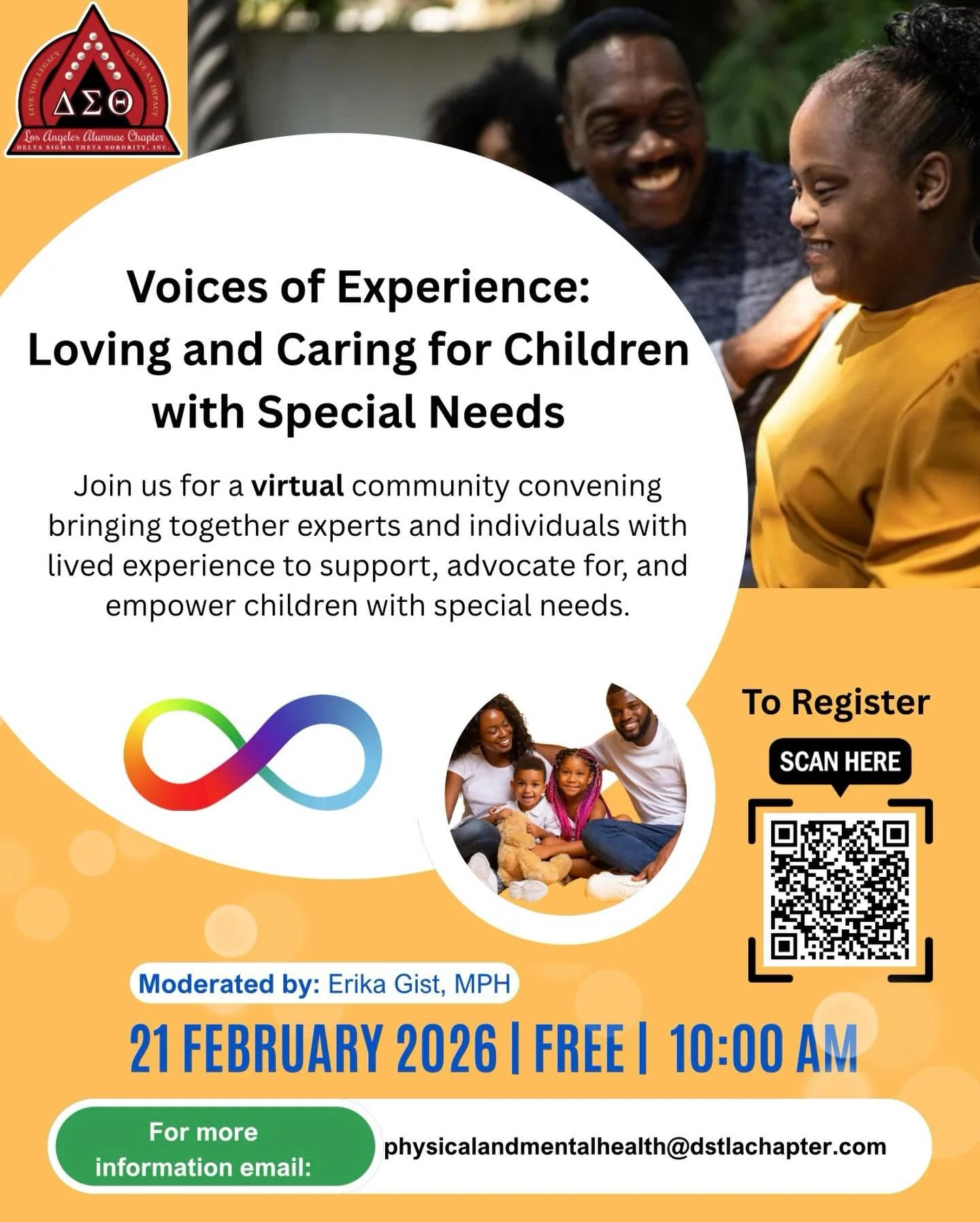 Every story carries strength.

Every strength builds our community. 💛

Join us for &ldquo;Voices of Experience: Sharing the Heart of Loving and Caring for Children with Special Needs&rdquo;, a virtual conversation where caregivers open their hearts 