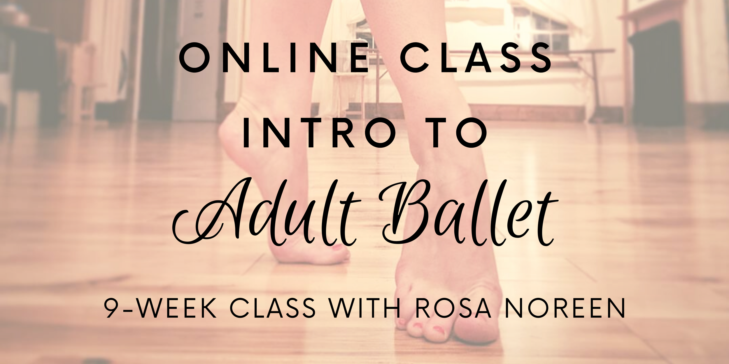 Intro to Adult Ballet Online Class with Rosa Noreen