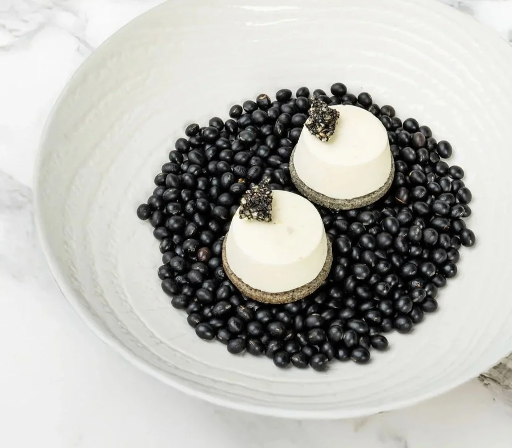 Bon Moment dessert- Yuzu black sesame cheesecake