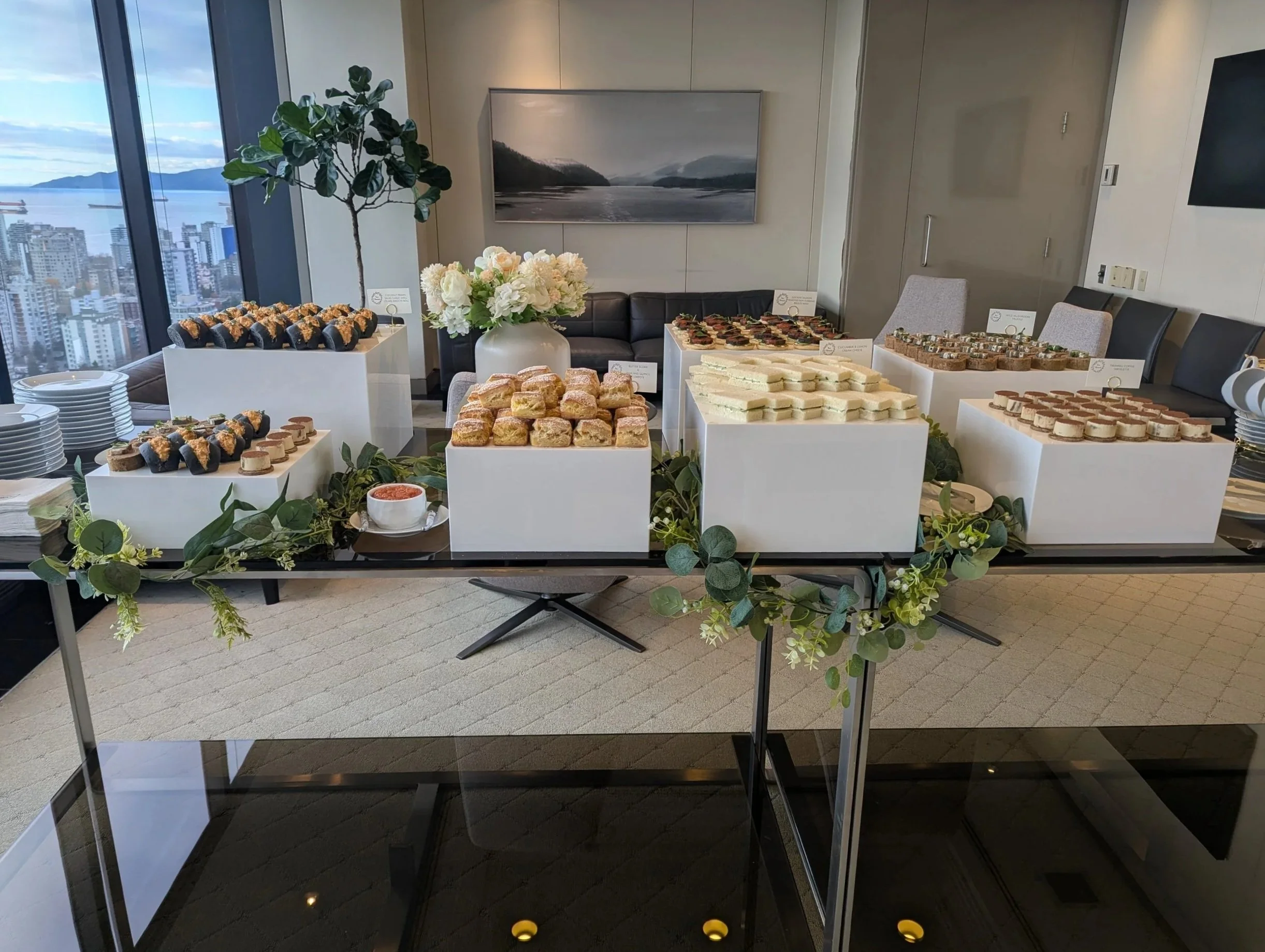 Afternoon tea table catering- Vancouver