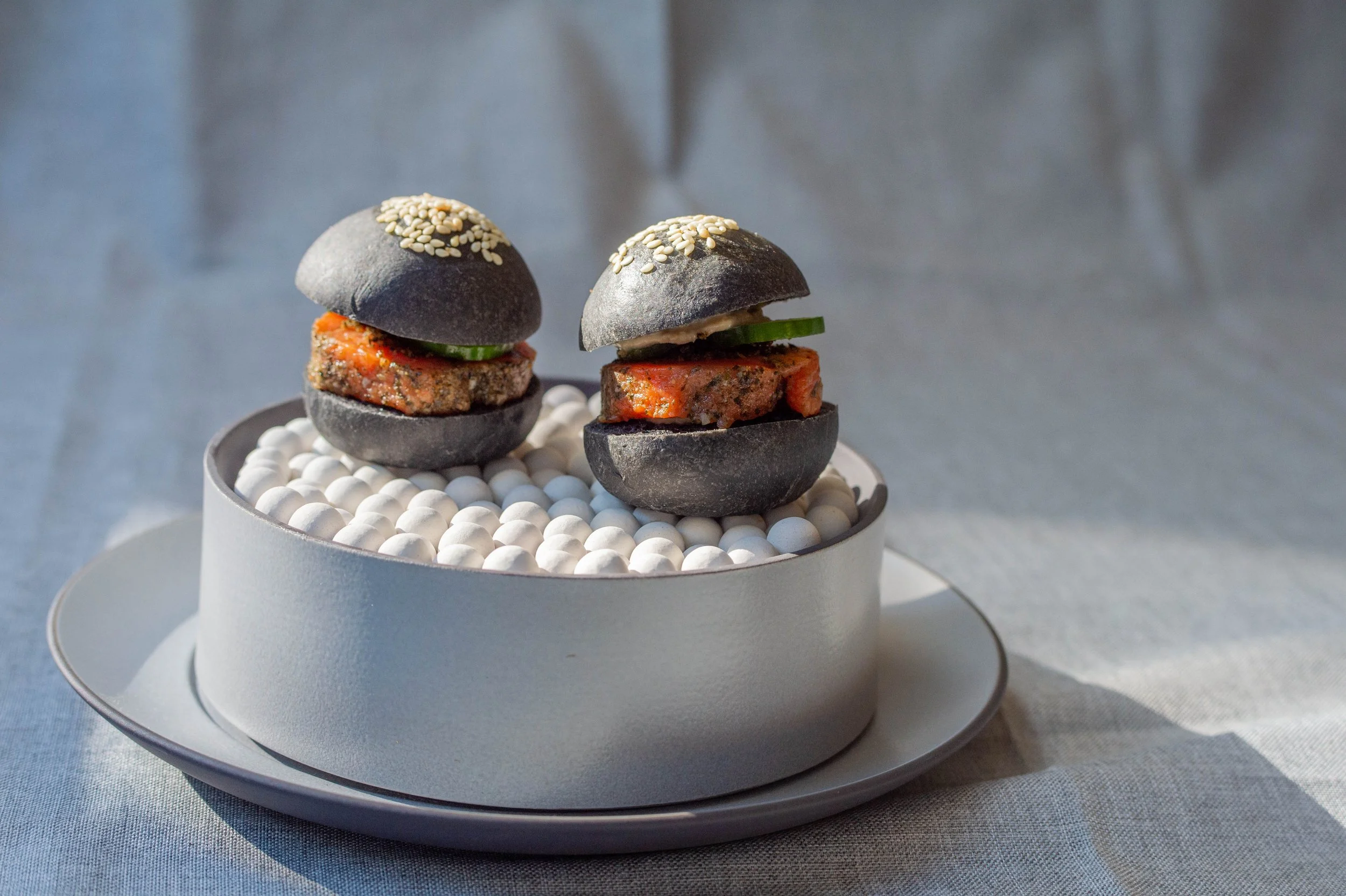 Bon Moment Canapé- Sockeye salmon slider