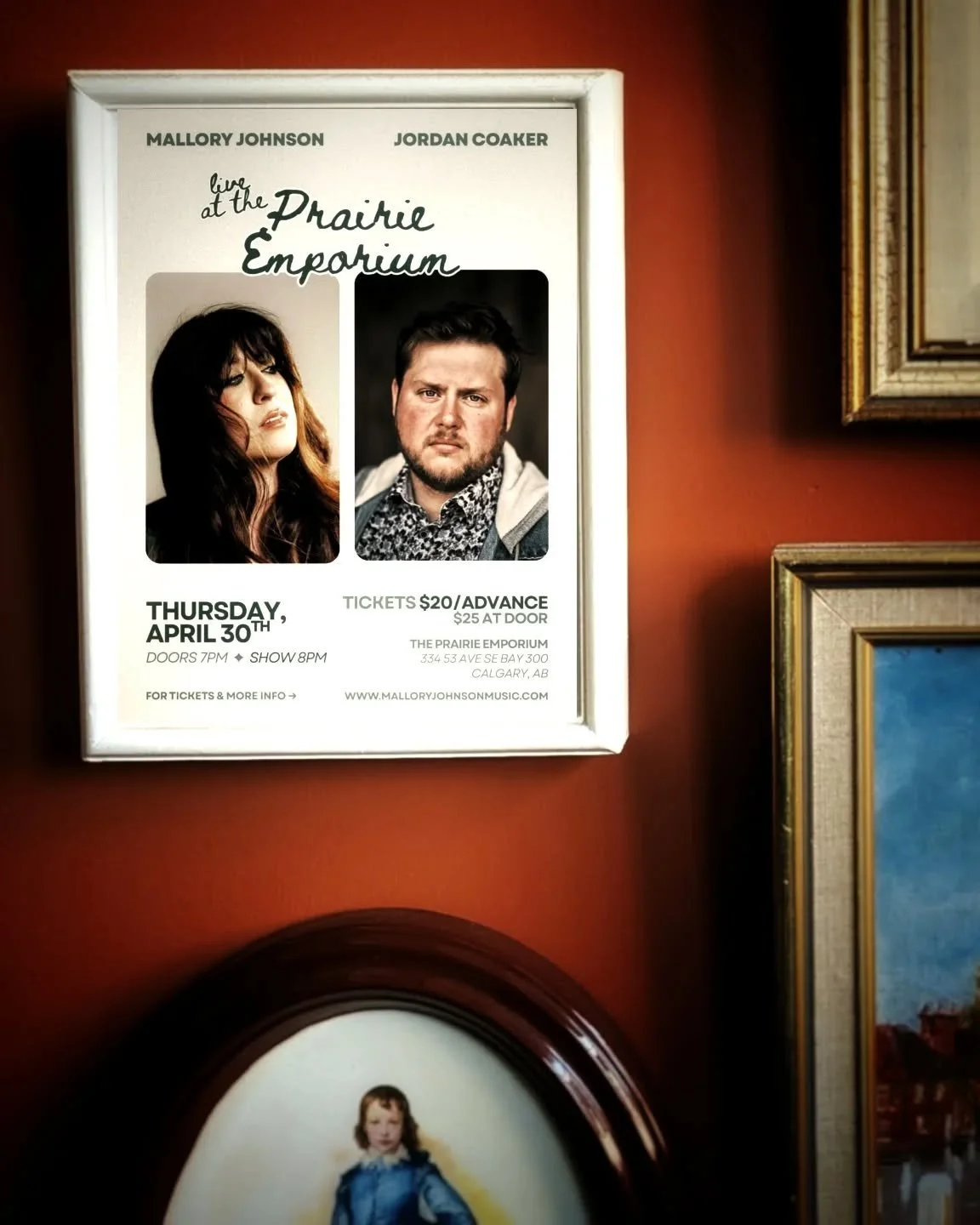 🗓️🎶 Join Newfoundland's @maljohnsonmusic and @jordancoakermusic on April 30 for a very special night of original music.

We're happy to be Mallory's stop on her cross-country tour, so best come down and cheers to her for hittin' the road all spring