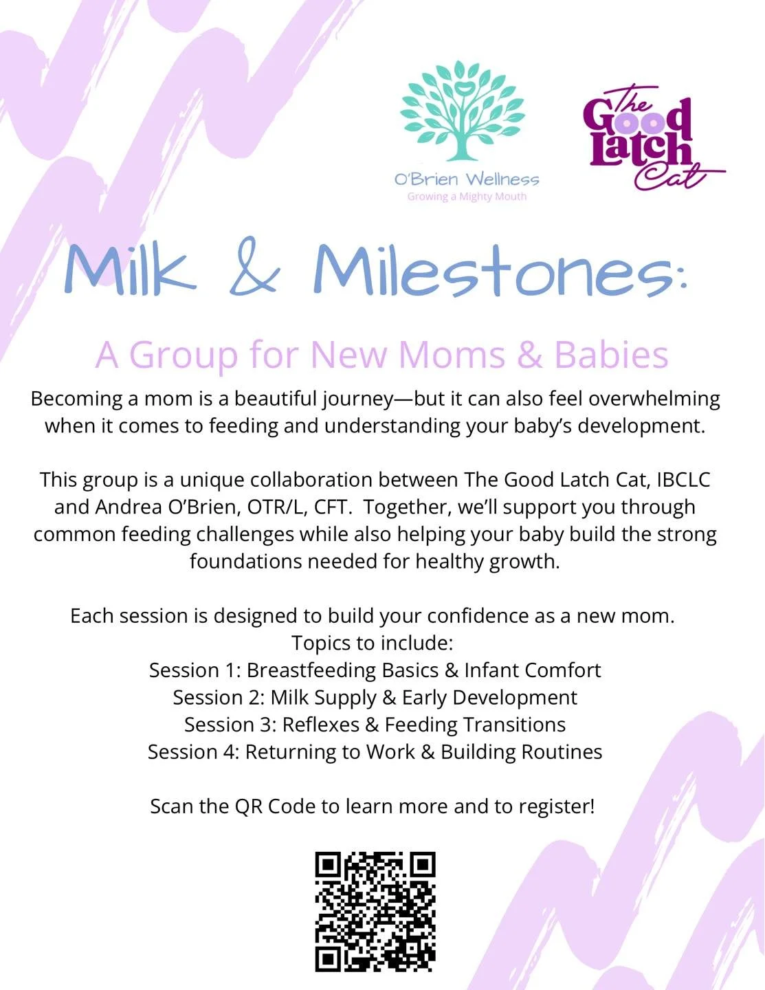 Milk and Milestones!: A Group for Mamas+Babies (0-3 months)
