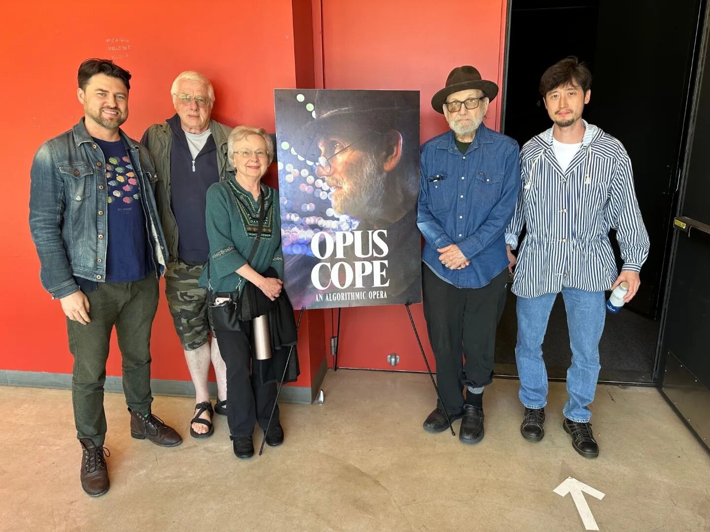 Composer David Cope makes a surprise appearance at UCSC for a colloquium screening of our film moderated by music professor Matthew Schumaker. Thanks to all students, faculty, staff, and members of the public who were able to join and celebrate a lif