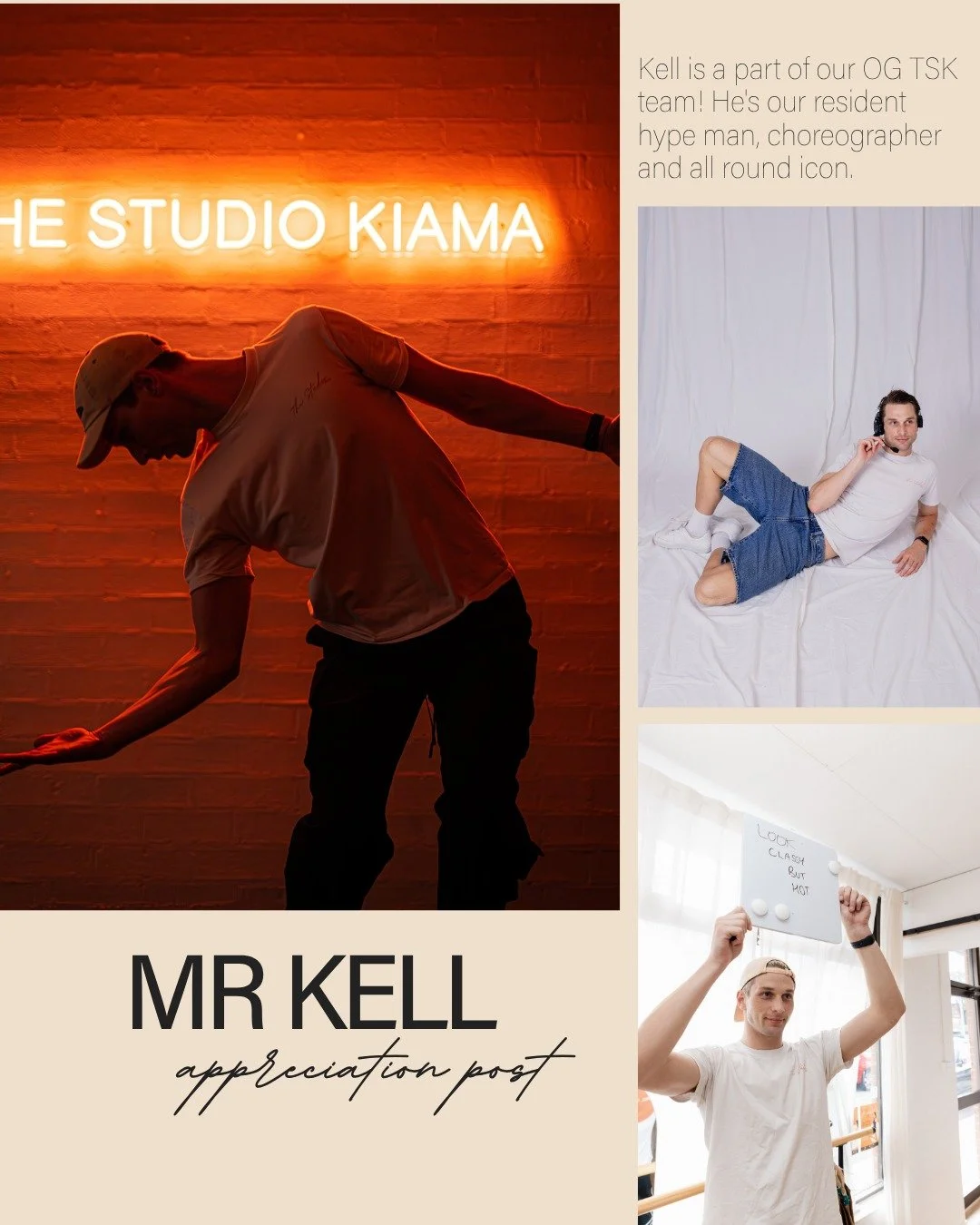 We&rsquo;re very lucky to have our main man Kell! 💫

Kell has been with TSK from day one, bringing over a decade of teaching and professional dance experience.

From Bangarra Youth Company to the Swans Pride Game Kell brings real industry experience