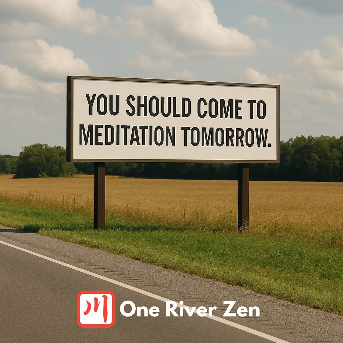 👀 Look, it&rsquo;s a sign! 👀

Join us Saturday for Zen service at 8:00 AM and/or seated meditation at 9:00 AM &mdash; come to either or both.

Just come as you are and walk right in the front door&mdash;we&rsquo;ll handle it from there.
No experien