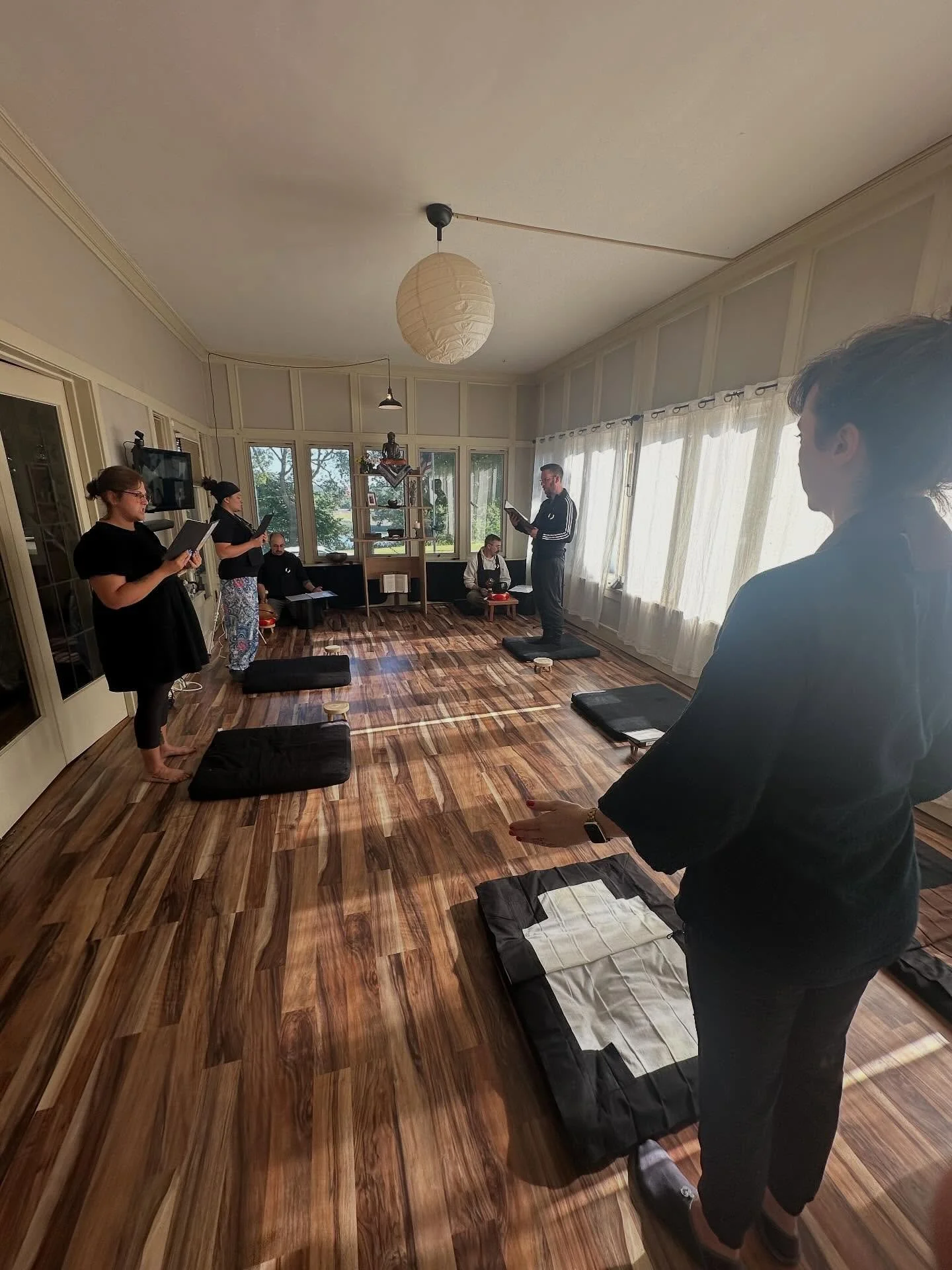 “What’s Zen Practice All About?
It’s about coming together — making friends with ourselves and with each other. It’s about learning how to open, really open, to this world as it is, and discovering that we ourselves can