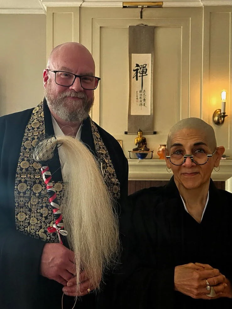 SHUKKE TOKUDO: NEW PRIEST ORDINATION

Today, at One River Zen, we rejoice in the ordination of our newest Zen Buddhist Priest, Rev. Kōsei Urasaki LaRose.

Ordination is not a culmination, but a vow &mdash; a public turning of one&rsquo;s life toward 