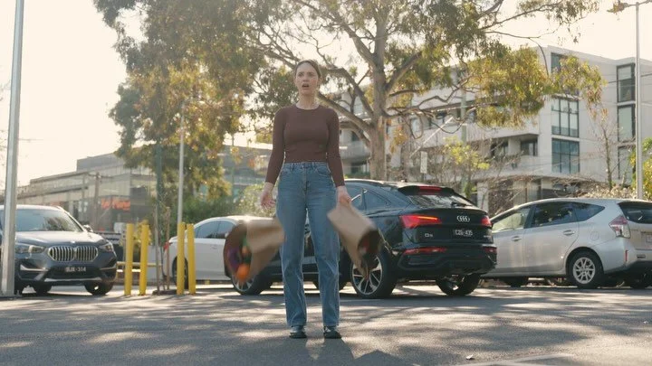 Want to know what happened to Liv&rsquo;s groceries? So do we.

Full ad is in our YouTube channel - link in bio 🥕

#videoproduction #ad #carrepair #bts #videoagency #collingwood #videoediting
#melbourne