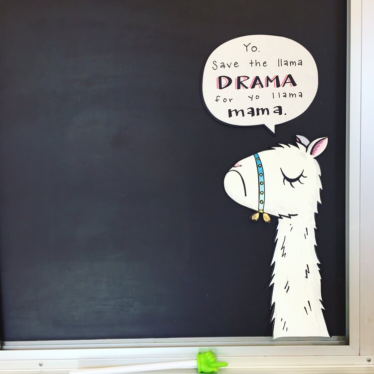 Ok, I don’t exactly know why… but my students absolutely LOVE this “No Drama Llama”. They think he is the funniest, sassiest little dude and they love referring to him. I originally drew him up as just a funny little classroom expectations reminder but now he’s 100% part of our classroom family! You can download him here.