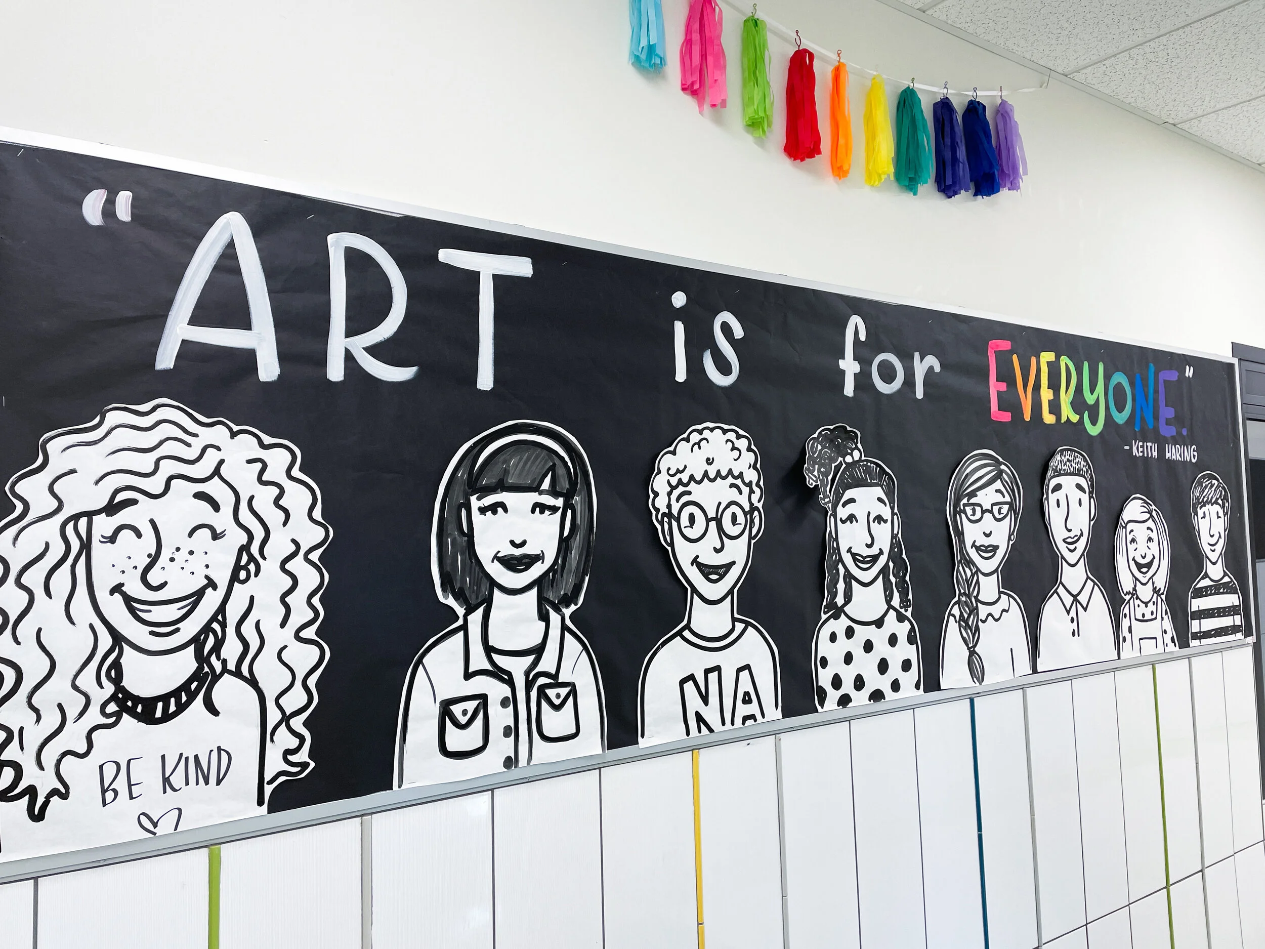 Here is one the many Back-to-school bulletin boards I created inspired by the students at my school!