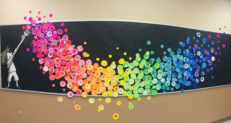 Rainbow Dot Day Display from September 2017