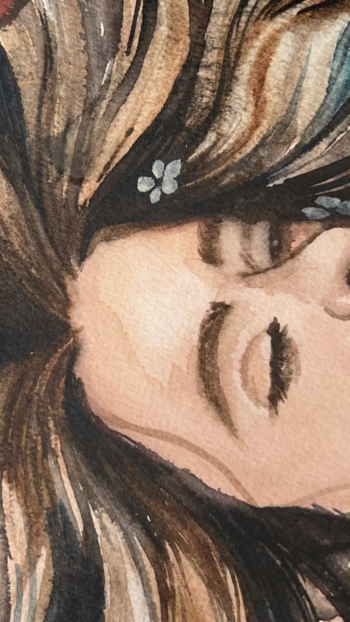 And she’s back to painting for a minute🌸