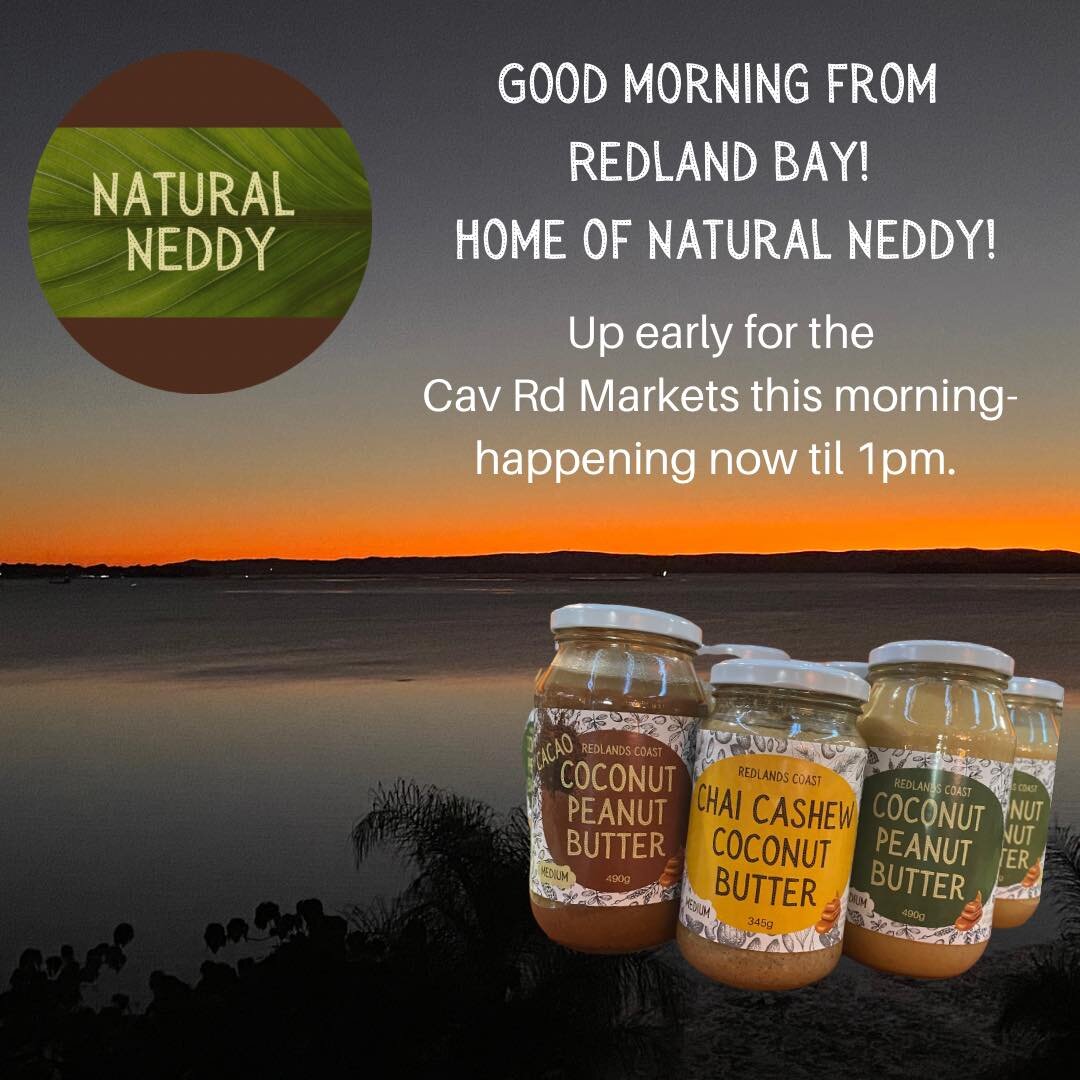 It&rsquo;s not all bad getting up early for a 7am start at the CavRoad Community Markets! 

Beautiful sunrises (and oh&hellip; TOAST WITH NATURAL NEDDY NUT BUTTERS) are a great way to start the day! 

Here til 1pm - come down to Coorparoo! It&rsquo;s