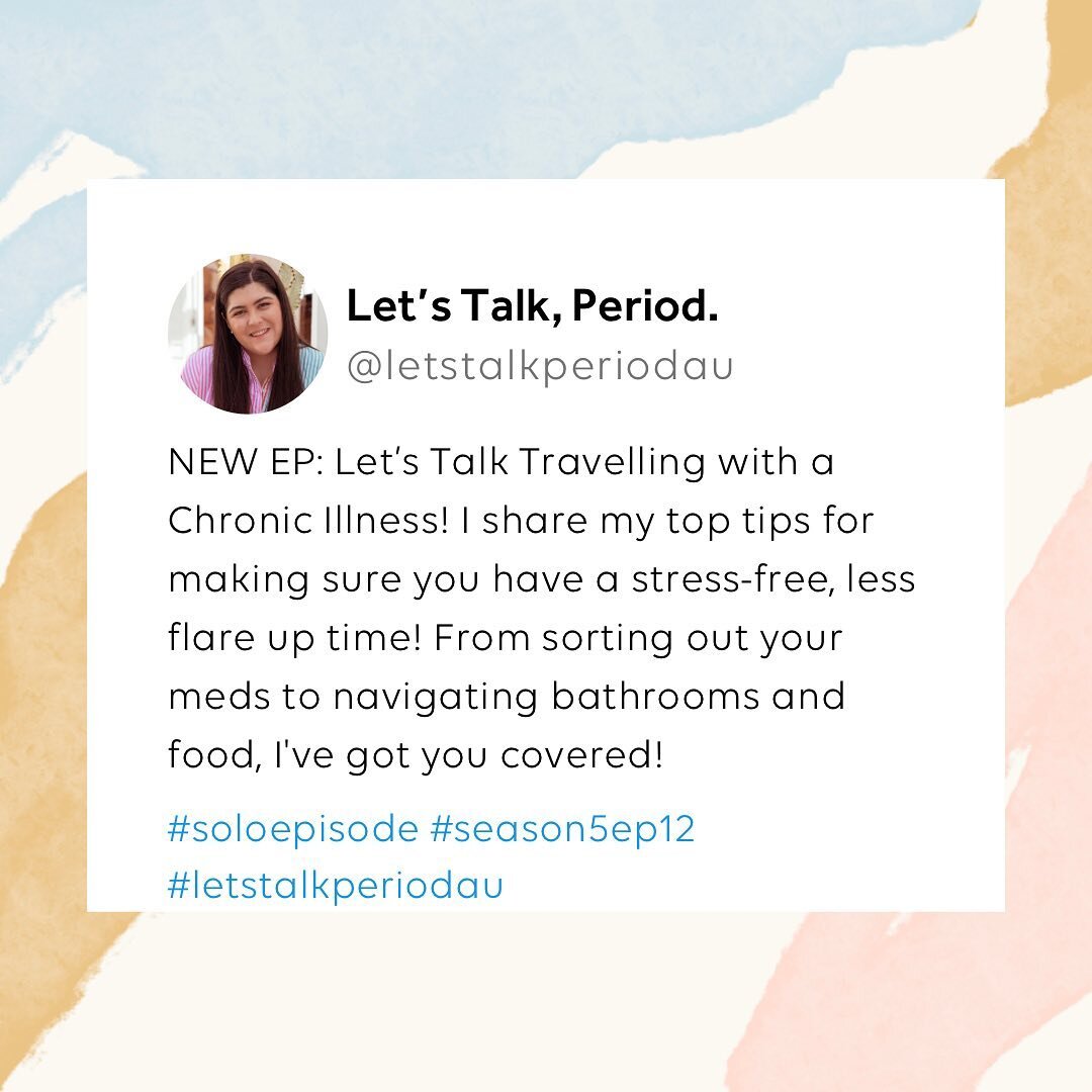 I&rsquo;m sharing all my travel tips for when you&rsquo;re living with a chronic illness in today&rsquo;s episode ✈️🧳

So, we can travel again &mdash; yay! But it can also be a little (or a lot) stressful! I&rsquo;m here to help you have a low flare