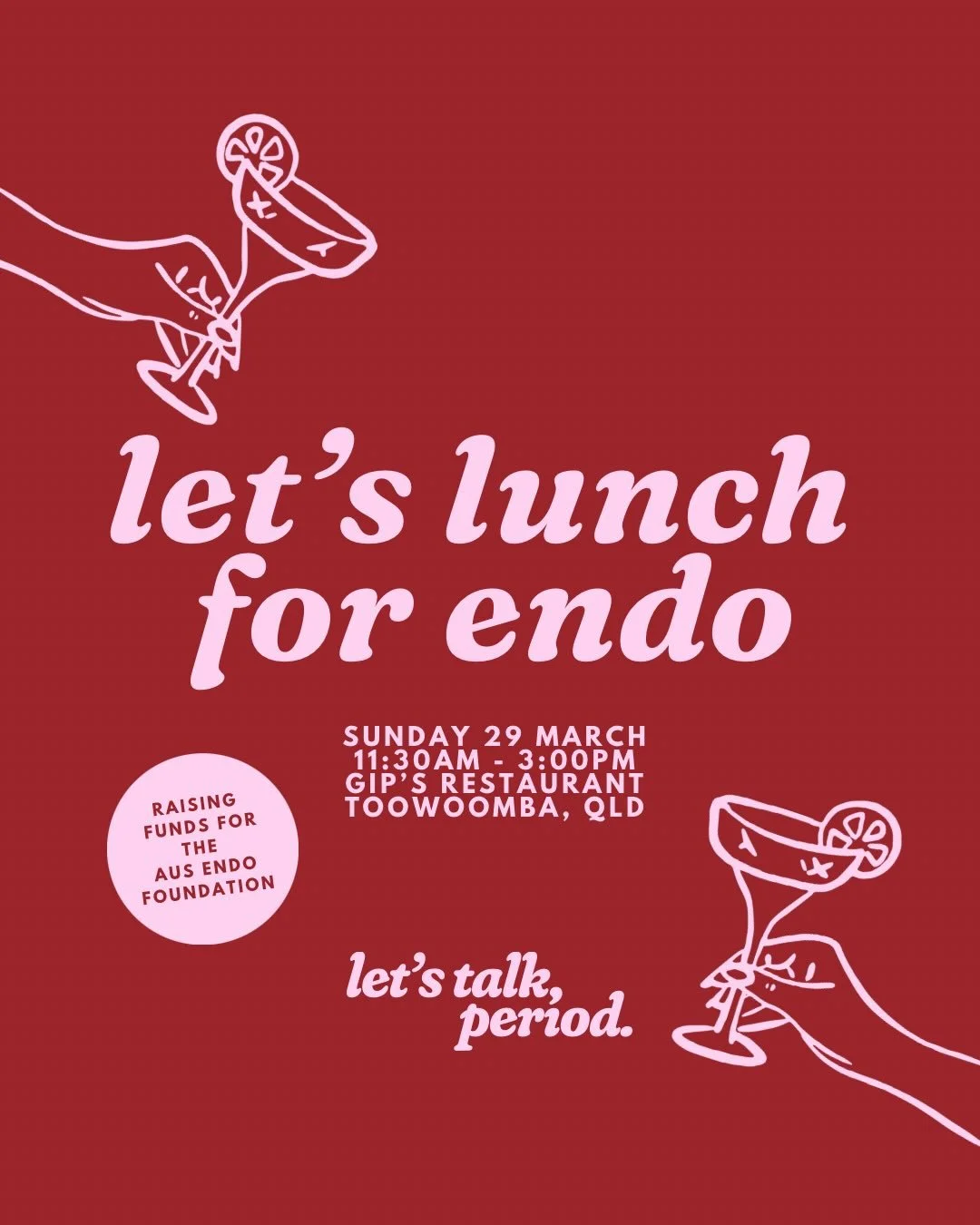 Are you ready to lunch for Endo, this endometriosis awareness month!? 🩷

Join us this endometriosis awareness month to connect with others living with endo, raise awareness for endometriosis and raise funds for the @ausendofoundation, a wonderful ch