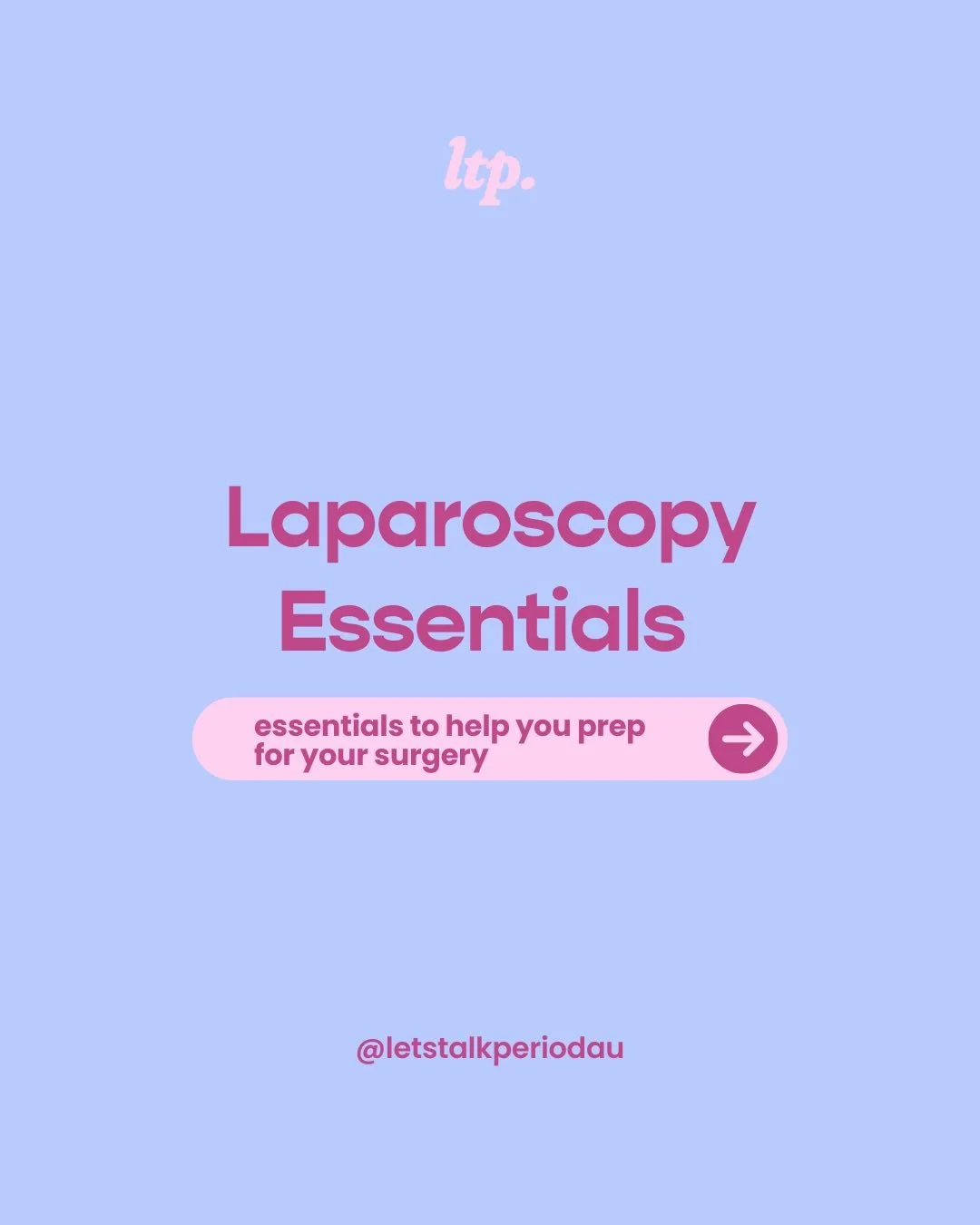 Prepping for a laparoscopy for endometriosis 🩷

If you&rsquo;ve got surgery coming up, this go-to list will help you organise all the bits you need to feel prepared and organised, so you can rest and recover properly. 

If you&rsquo;ve had a lap bef