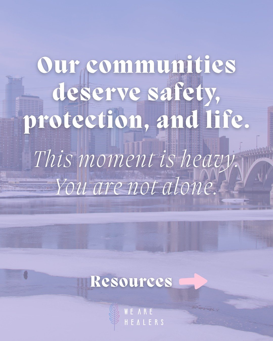 The violence unfolding in our cities and the fear rippling through our communities is deeply upsetting and destabilizing. Many are carrying grief, anger, and trauma as they witness acts of harm in public spaces and feel the weight of an increasingly 