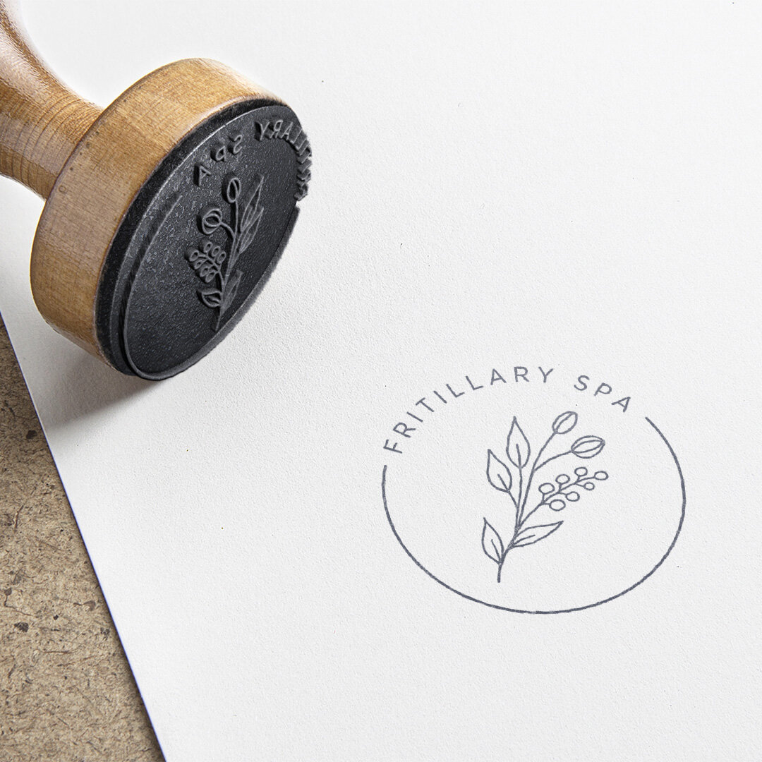 Luxury spa brand identity by Mechele Made Design Cirencester