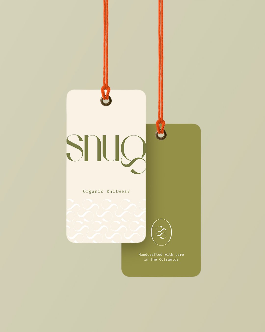 Snug clothing label design by Mechele Made Design Cirencester