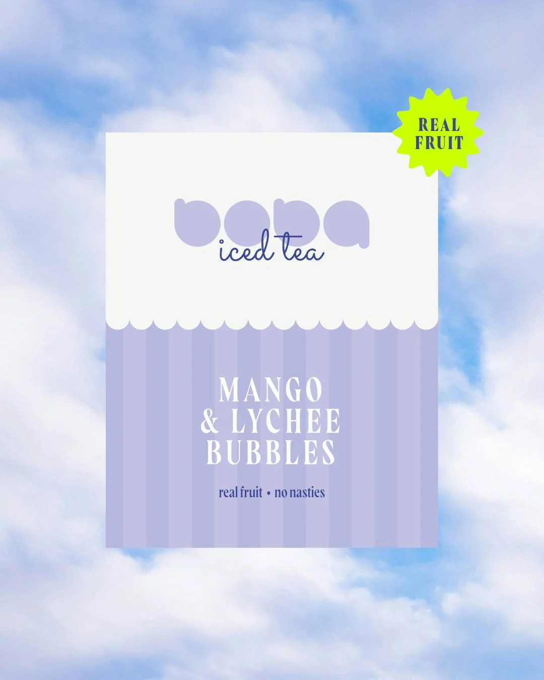 Boba iced tea brand packaging design by Mechele Made Design Cirencester