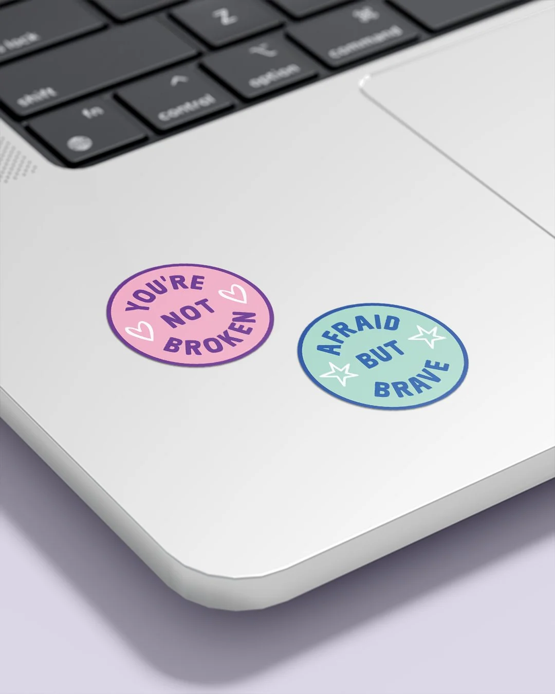 Laptop sticker designs for confidence coach Cirencester UK by Mechele Made Design Cirencester
