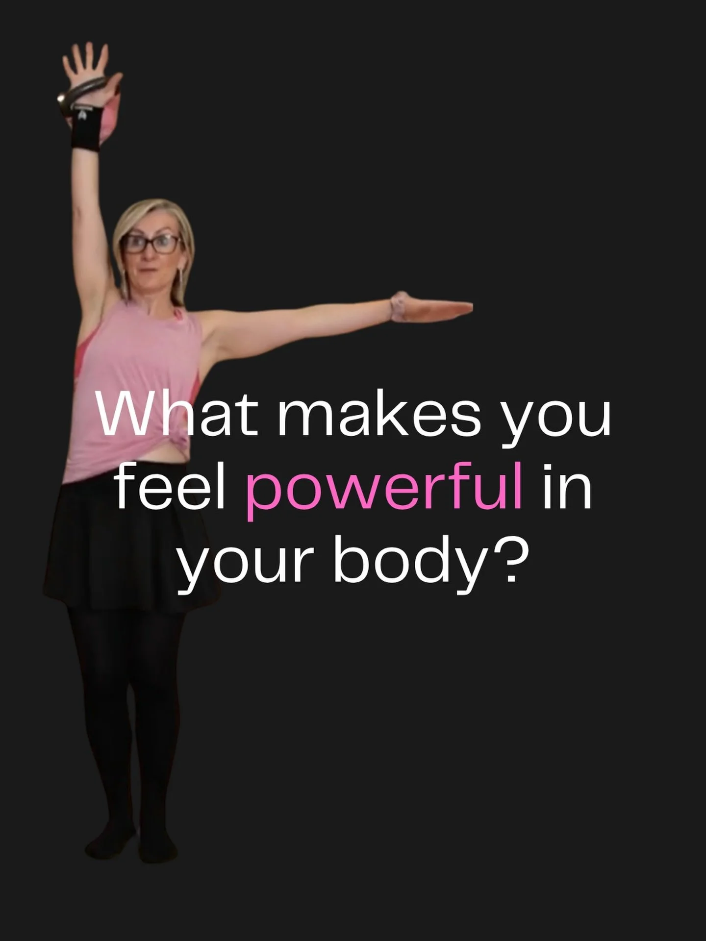I got this question from a chapter in &lsquo;Unapologetic Aging&rsquo; by @agingbodyliberation and it really struck me.

Sometimes when the noise to shrink myself gets too loud, I remind myself how good it feels to take up space and access that power