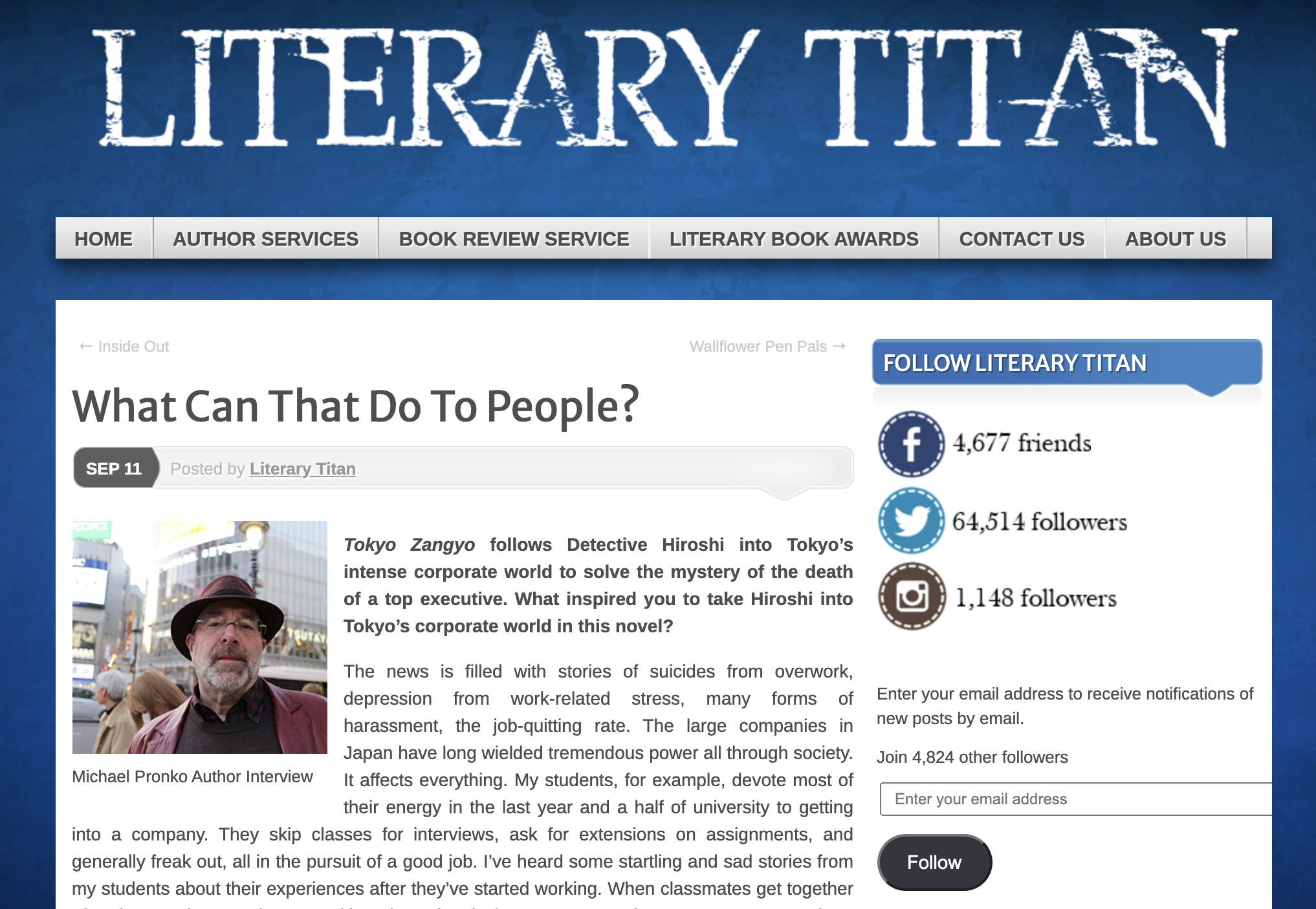 Interview with Literary Titan