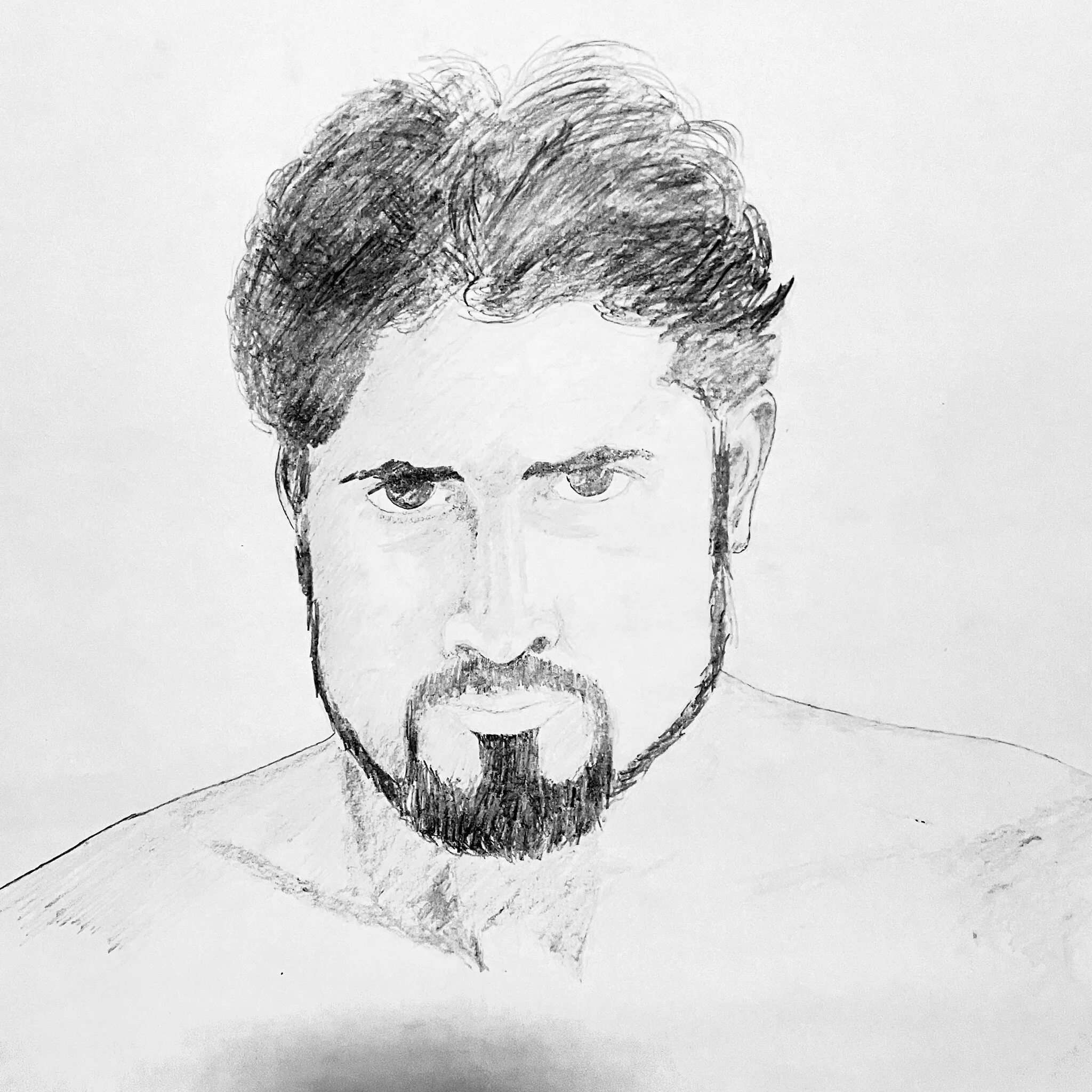 Vishwas' self portrait, 1980