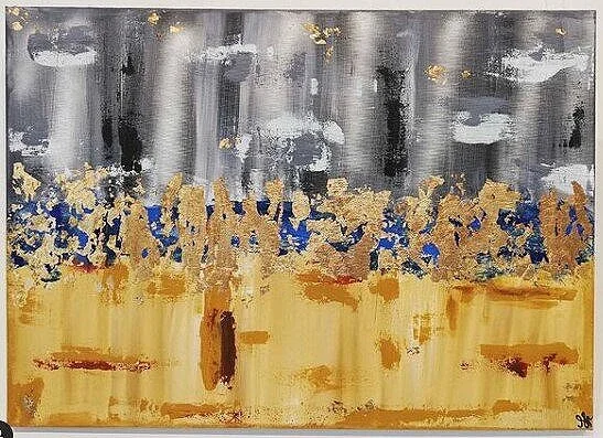 Grey Skies by Shereena Habib [Featured in the Re:store, Re:imagine, Re:new exhibition at the Willesden Gallery 5th August - 3rd September 2021]