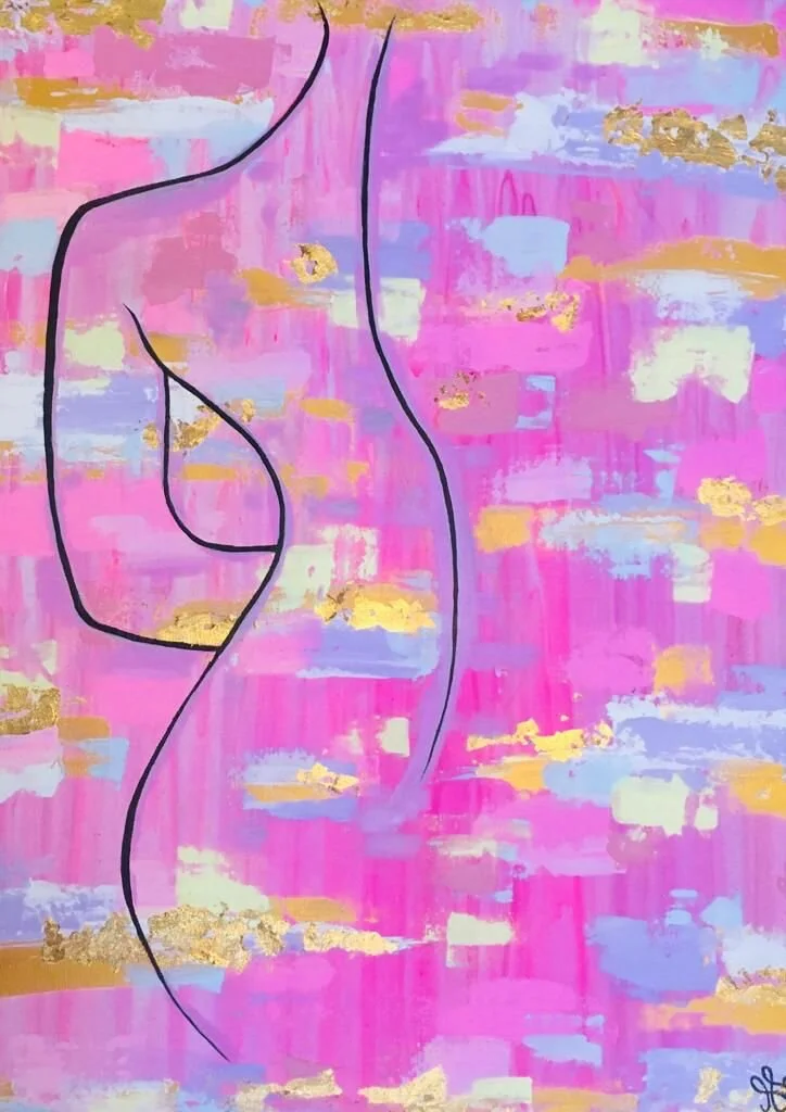 Pink Lady by Shereena Habib [displayed at BRENT INTERNATIONAL WOMENS DAY Exhibition Fri 25th March 2022]