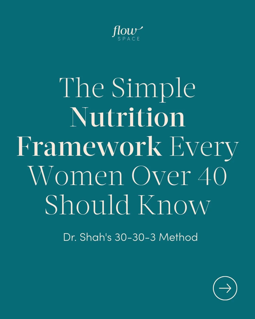 When nutrition advice turns up at every corner, @dramyshah reminds us that it doesn&rsquo;t have to be so complicated.

Her 30-30-3 tool is simple framework that every midlife women can use to boost energy, strength and vitality.

Dr. Shah is a doubl
