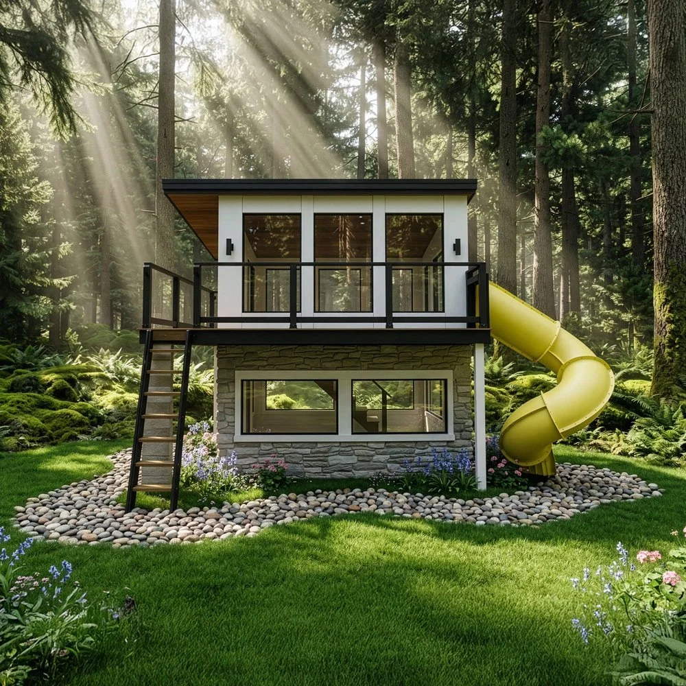 Elevate playtime with luxury playhouses by Charmed Playhouses. Explore bespoke designs, crafted with unparalleled quality for a magical childhood experience. Custom orders available. ChipGirl Dog House