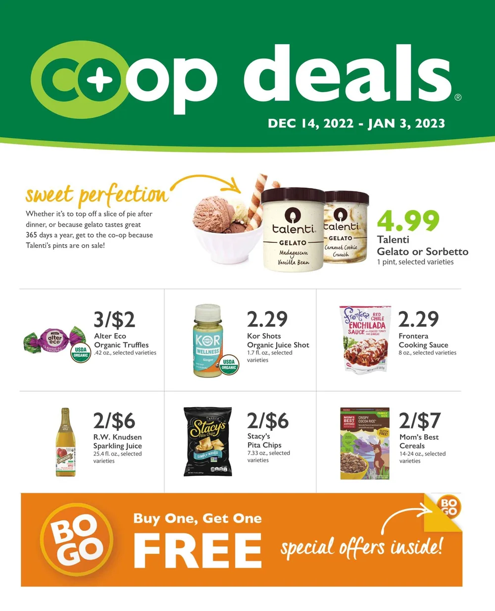 Co+op Deals - December 14 to January 3, 2023 — Medford Food Co-op