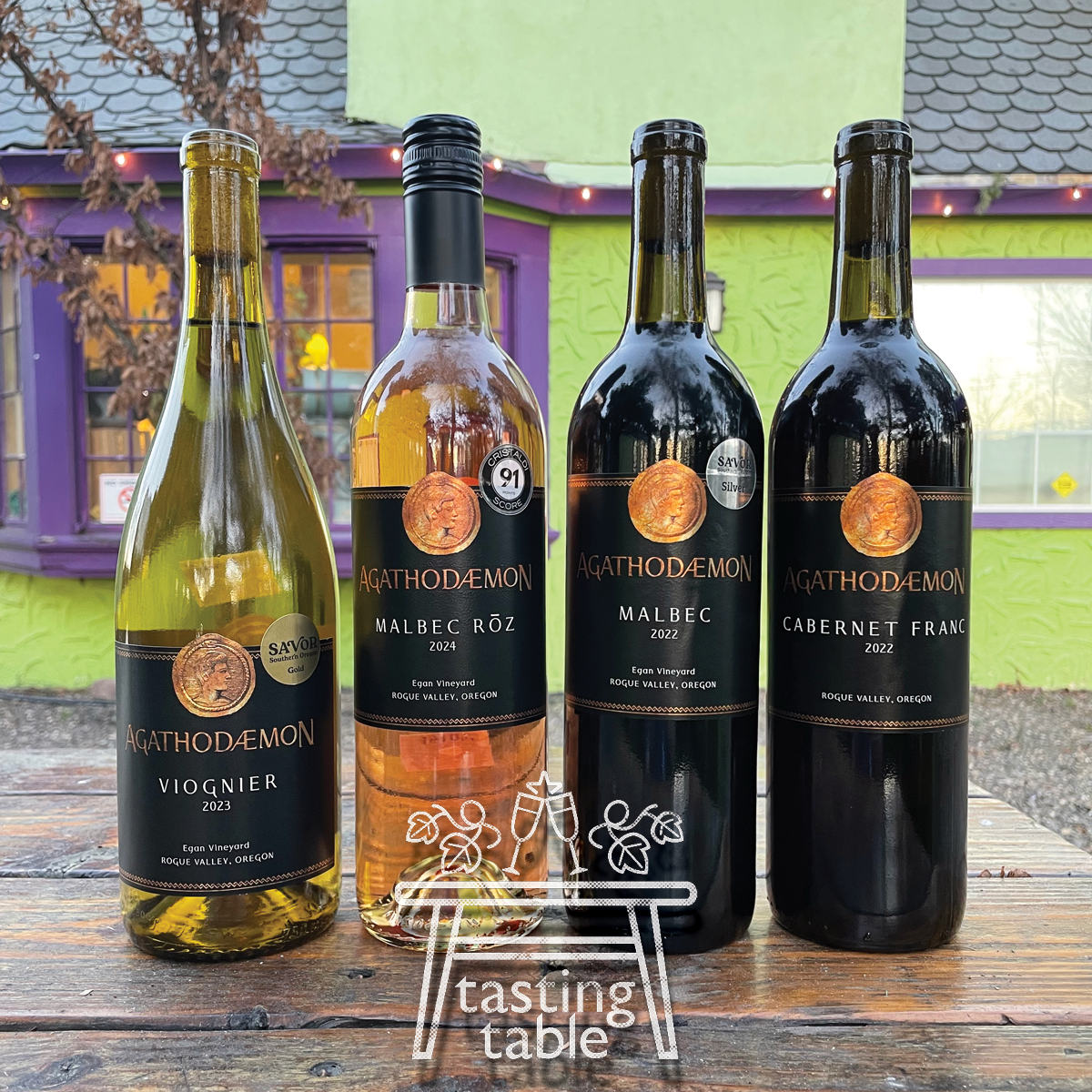 Agathodaemon Wine at the Tasting Table