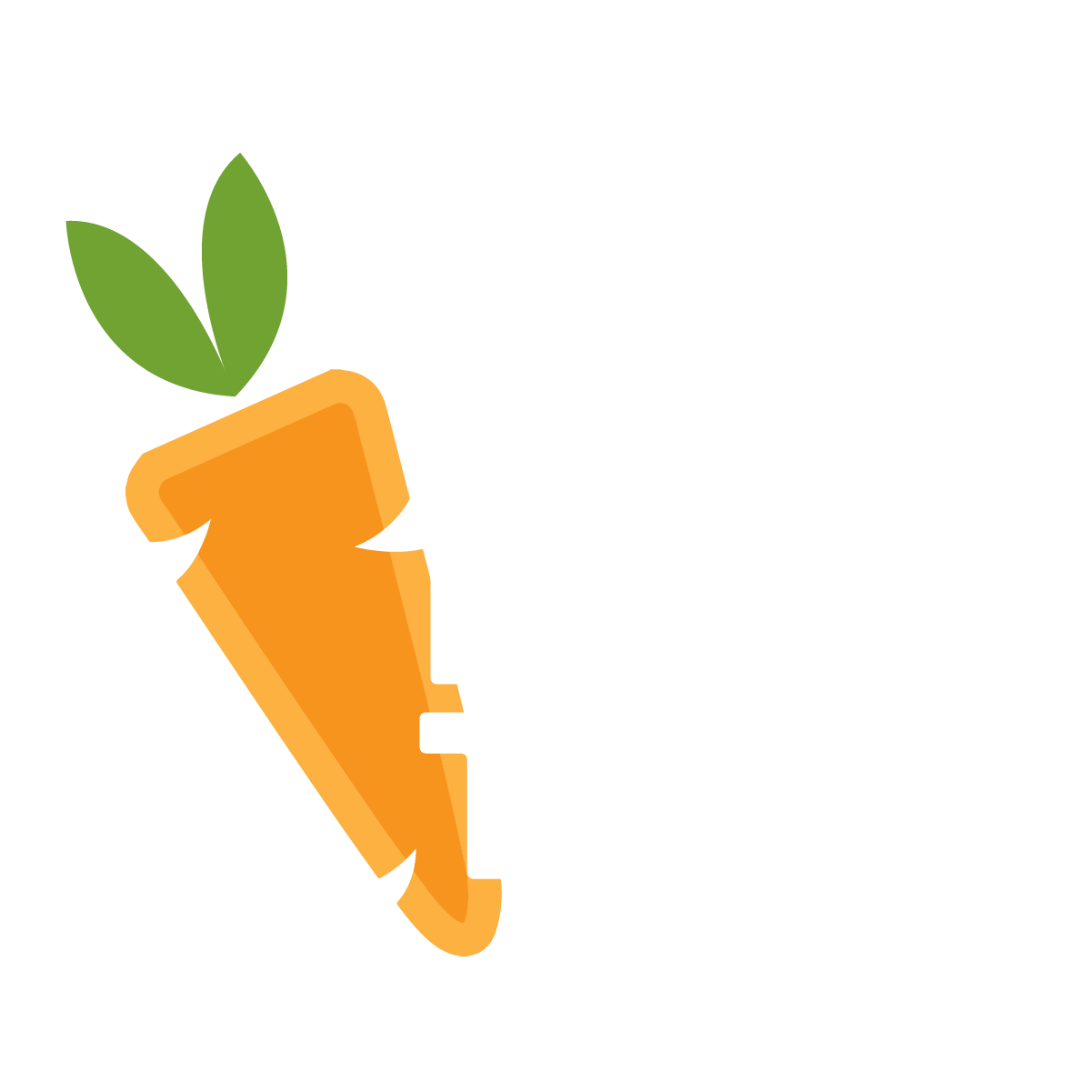 Rogue Valley Farm Tour Logo: includes white text and an orange carrot with a green top.