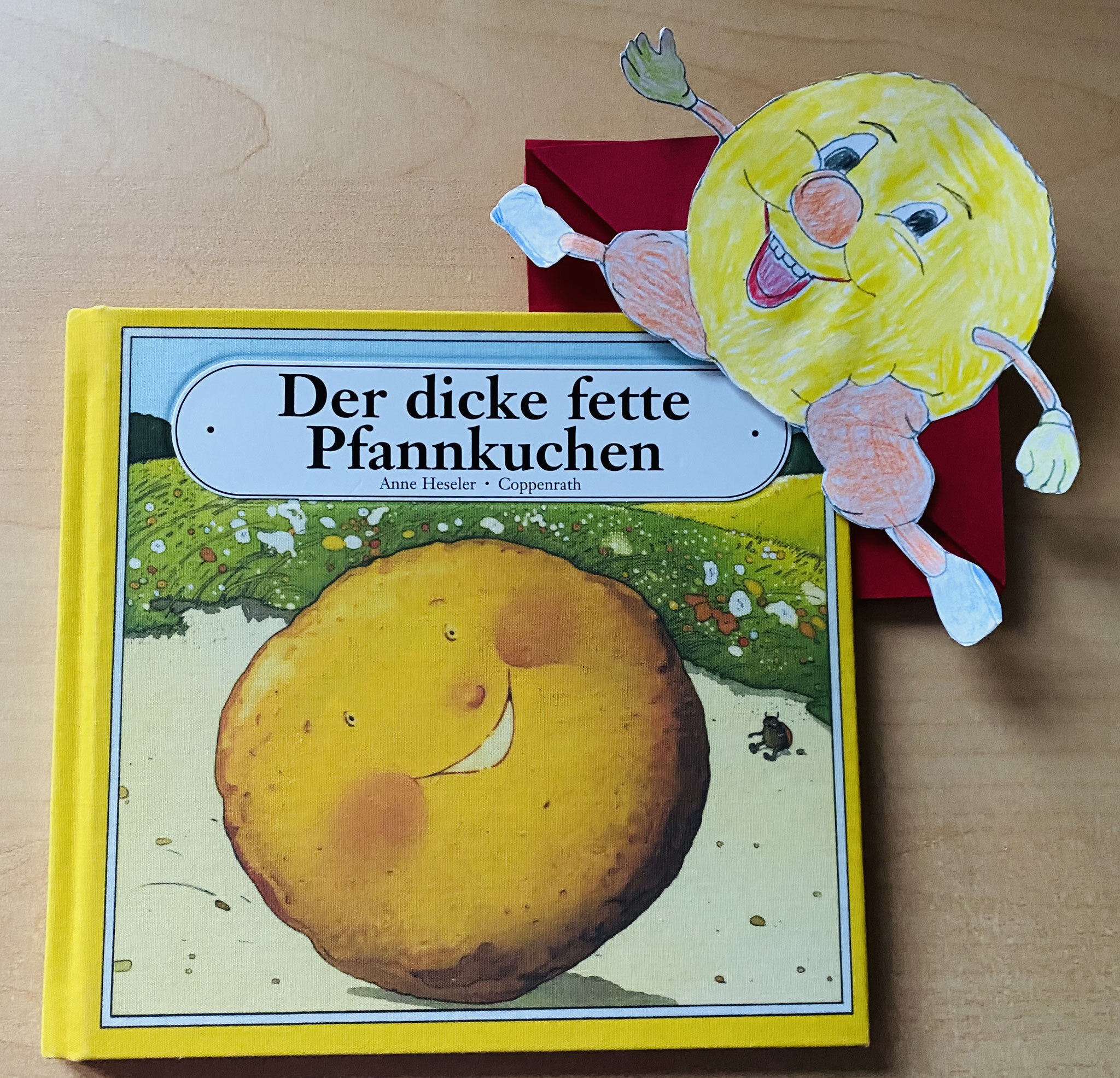  Buch der dicke, fette Pfannkuchen mit passendem Lesezeichen 