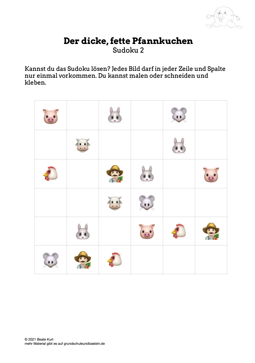  Sudoku für das Buch der dicke, fette Pfannkuchen  