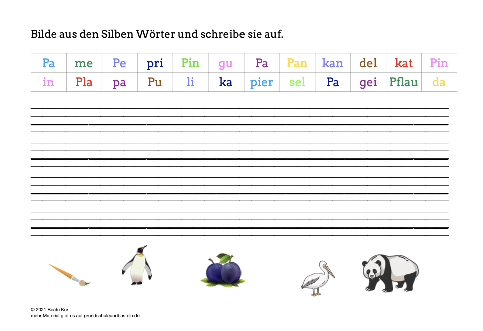  Lernheft: Das ABC üben 