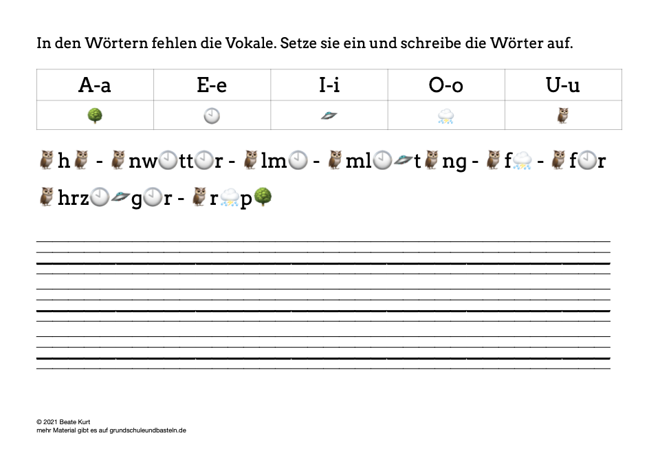  Lernheft: Das ABC üben 