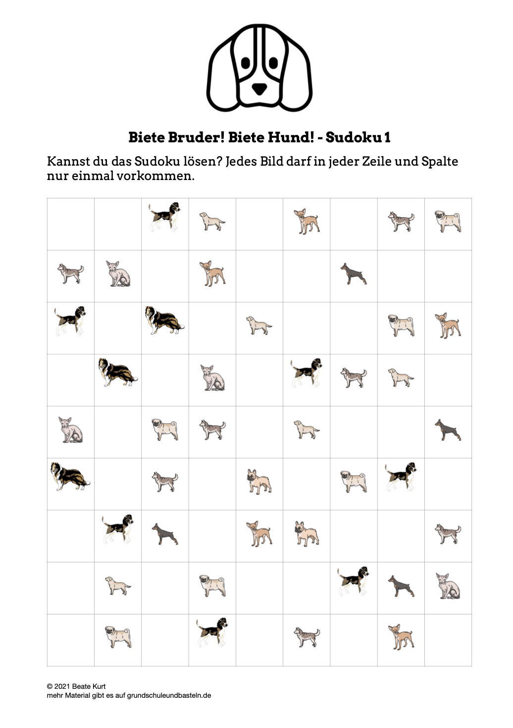  Begleitmaterial zum Buch Biete Bruder1 Suche Hund! 