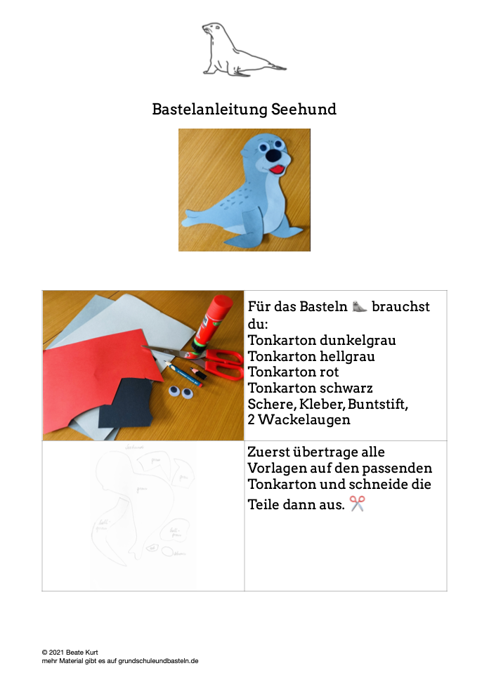 Jonas und der Heuler - Begleitmaterial zum Buch — Grundschule und Basteln